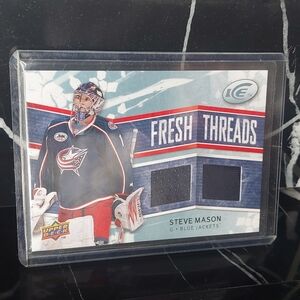 Steve Mason Goalie Upper Deck Ice Fresh Threads Jersey Hockey Card 2008-09